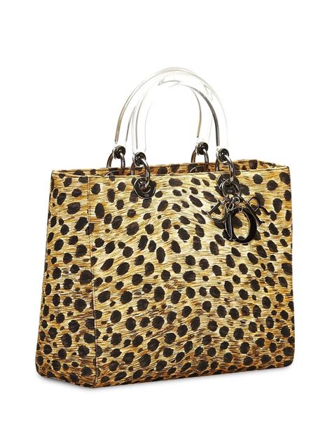 dior cheetah bag|Dior tote bag.